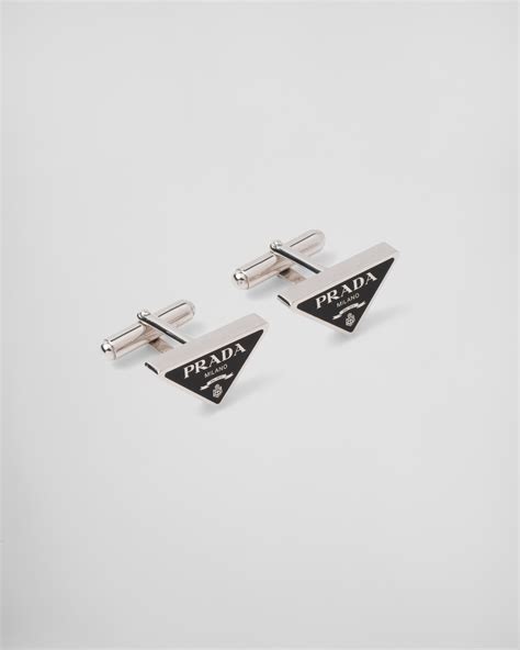 prada silver cufflinks